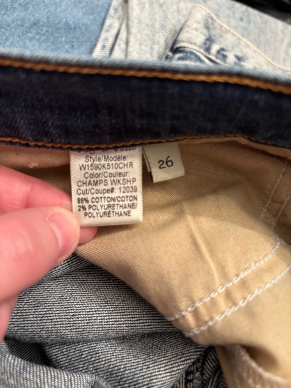 Rag & Bone Jeans The Dre Flannel plaid Patchwork denim jeans size 26 - Picture 13 of 13